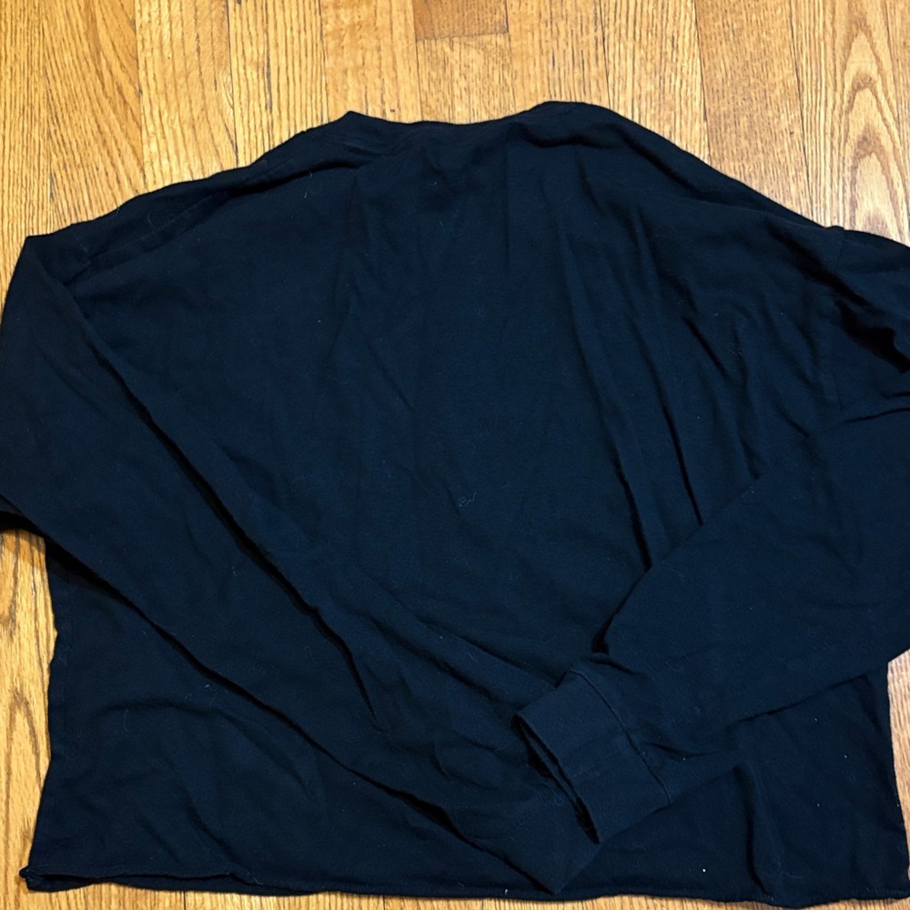 PINK Victoria's Secret Black Long Sleeve Tee with BeYOUtiful Design - Picture 5 of 5